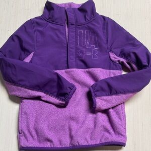 EUC Under Armour Kids' Two-Tone Purple Hoodie Youth Small